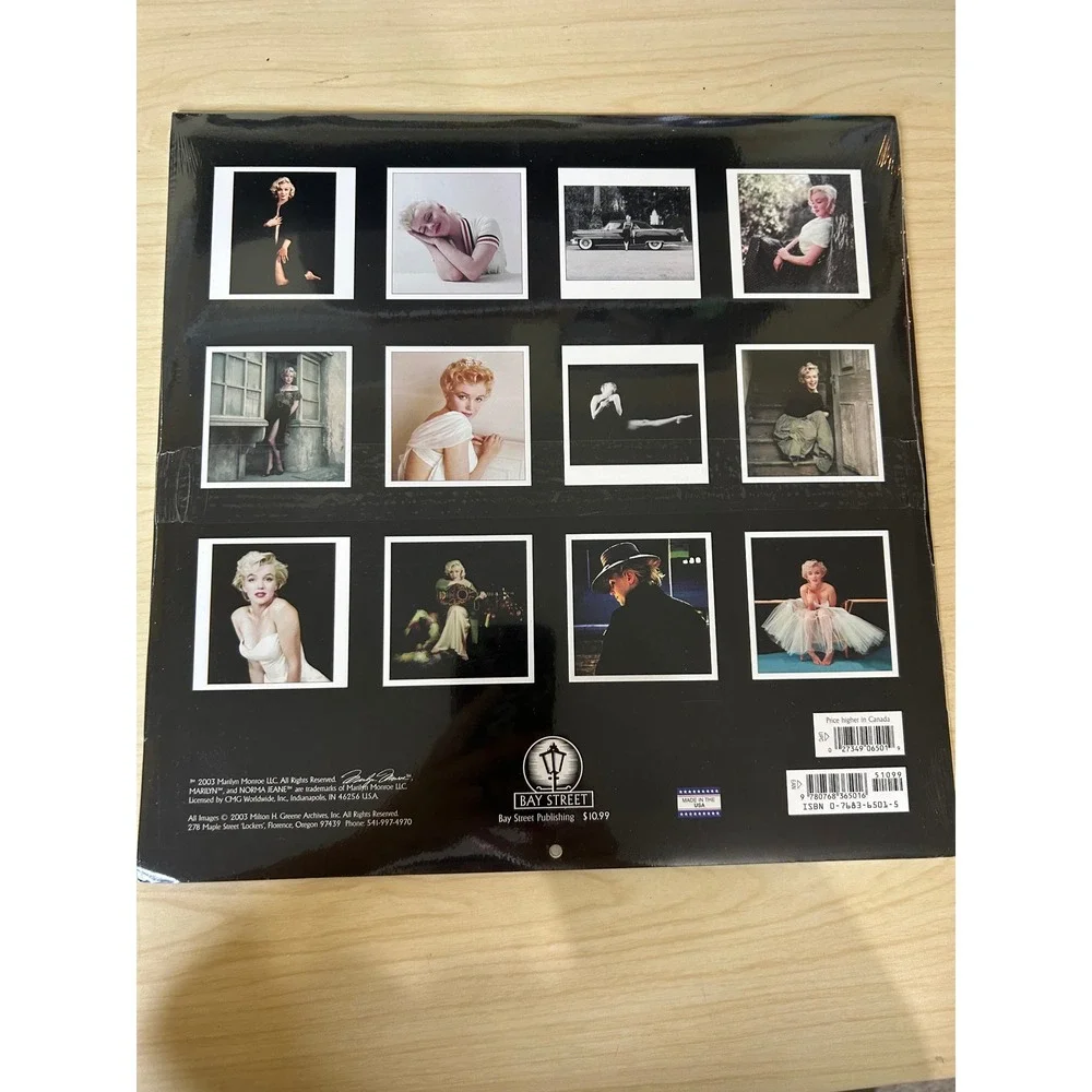 Marilyn Monroe 2004 Calendar Milton H Greene Photography Vintage New Sealed